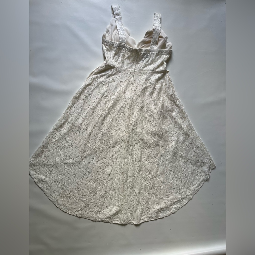 White Lace A-Line Women's Dress